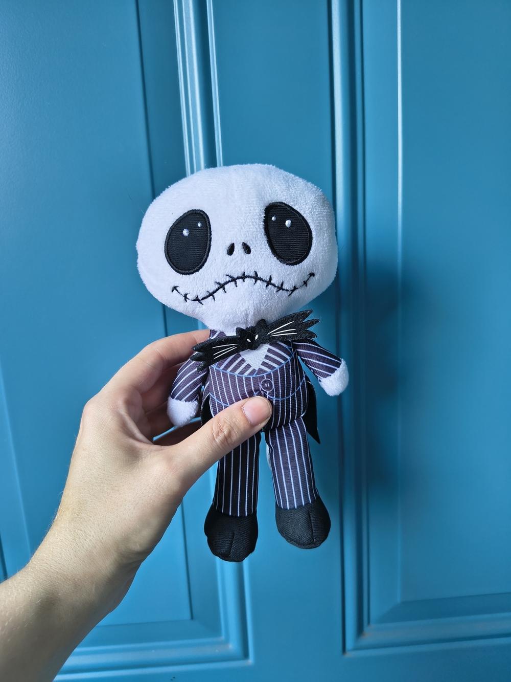 Disney Jack Skellington Plush - White, Black & Purple Pinstripe Outfit